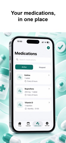Medication List : Meds Tracker Screenshot 1 of 5