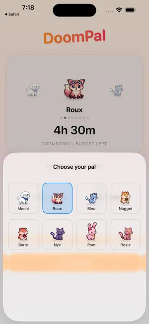 DoomPal: Your Doomscroll Pet screenshot 2