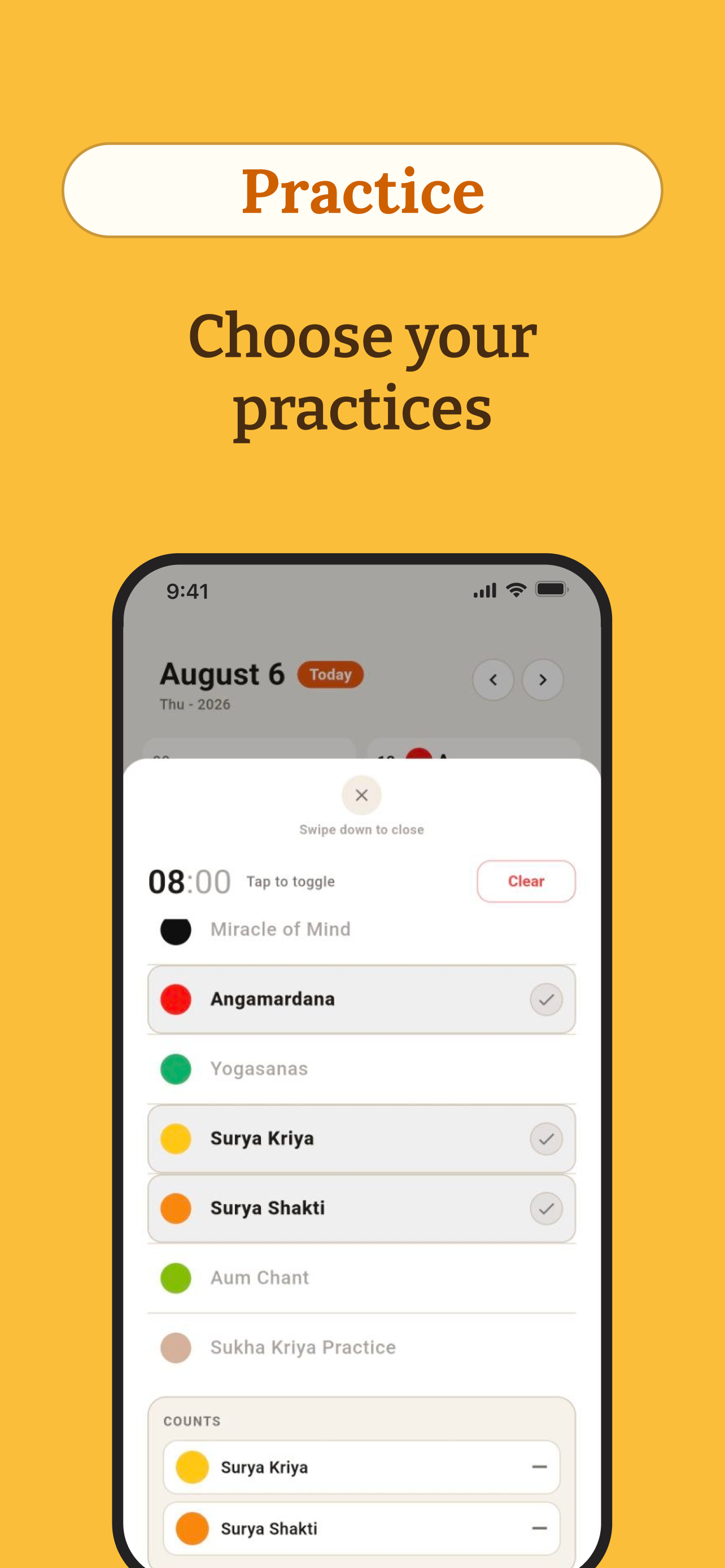 Yogaratova - Yoga Calendar screenshot 4