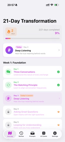 SuperComm: 21-Day Mastery Plan iPhone screenshot