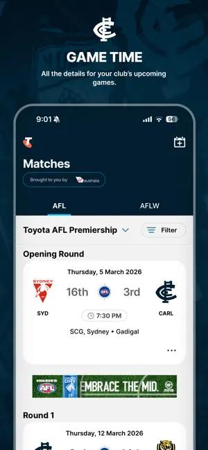Carlton Official App iPhone screenshot 4