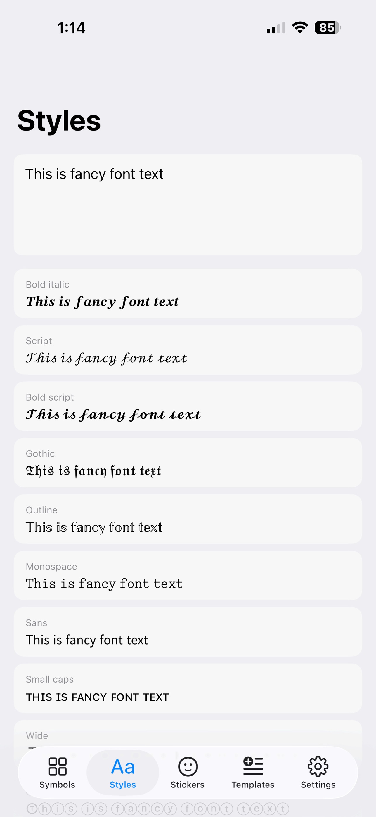 Screenshot 5 of WA-Fontly: Fonts & WA Stickers