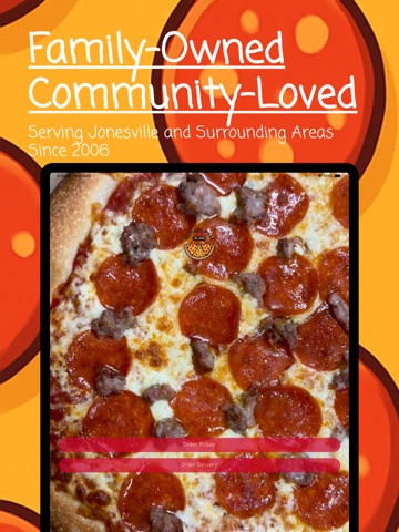 Brooke's Pizza iPad screenshot