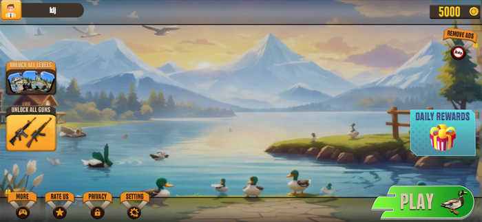 Wild Duck Hunter Shooting Game