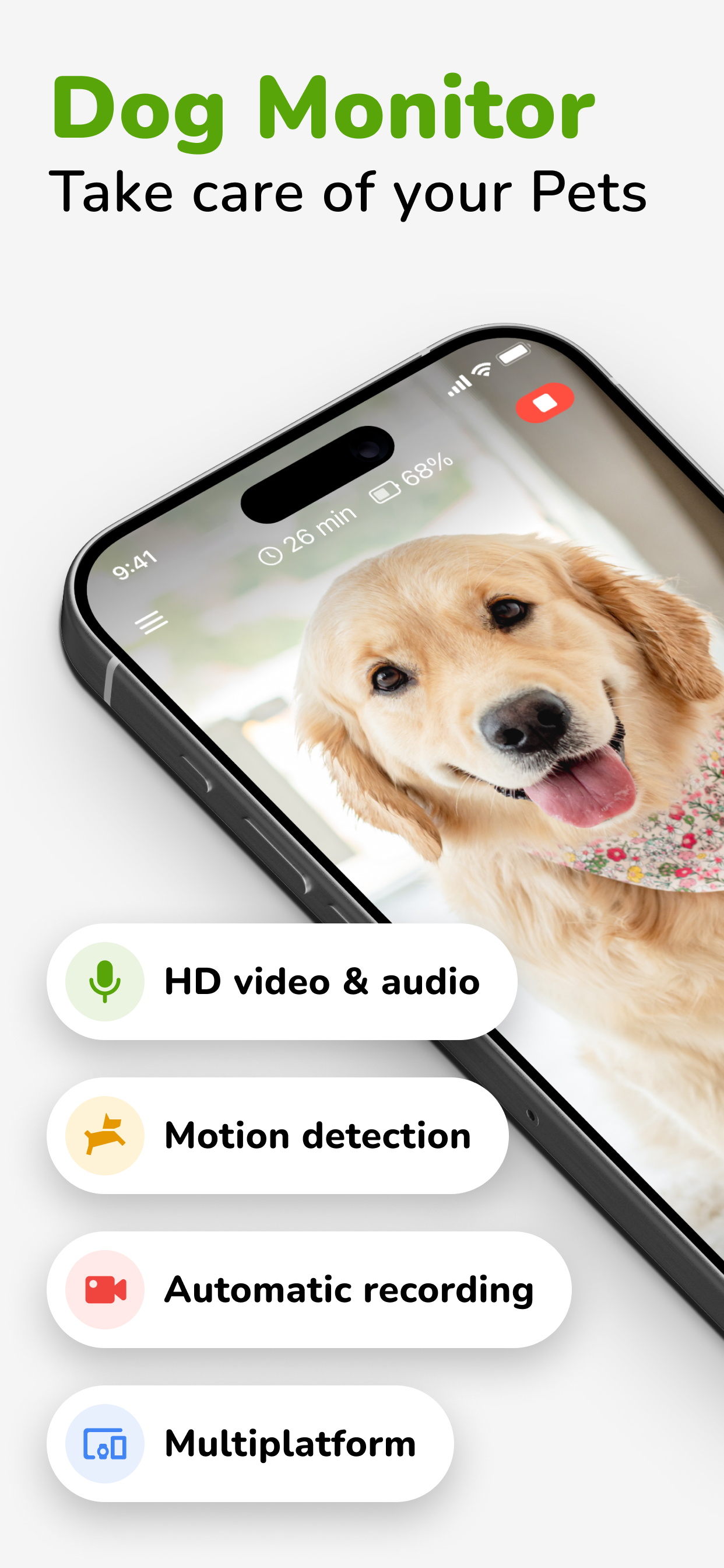 Barkio: Dog Monitor & Pet Cam