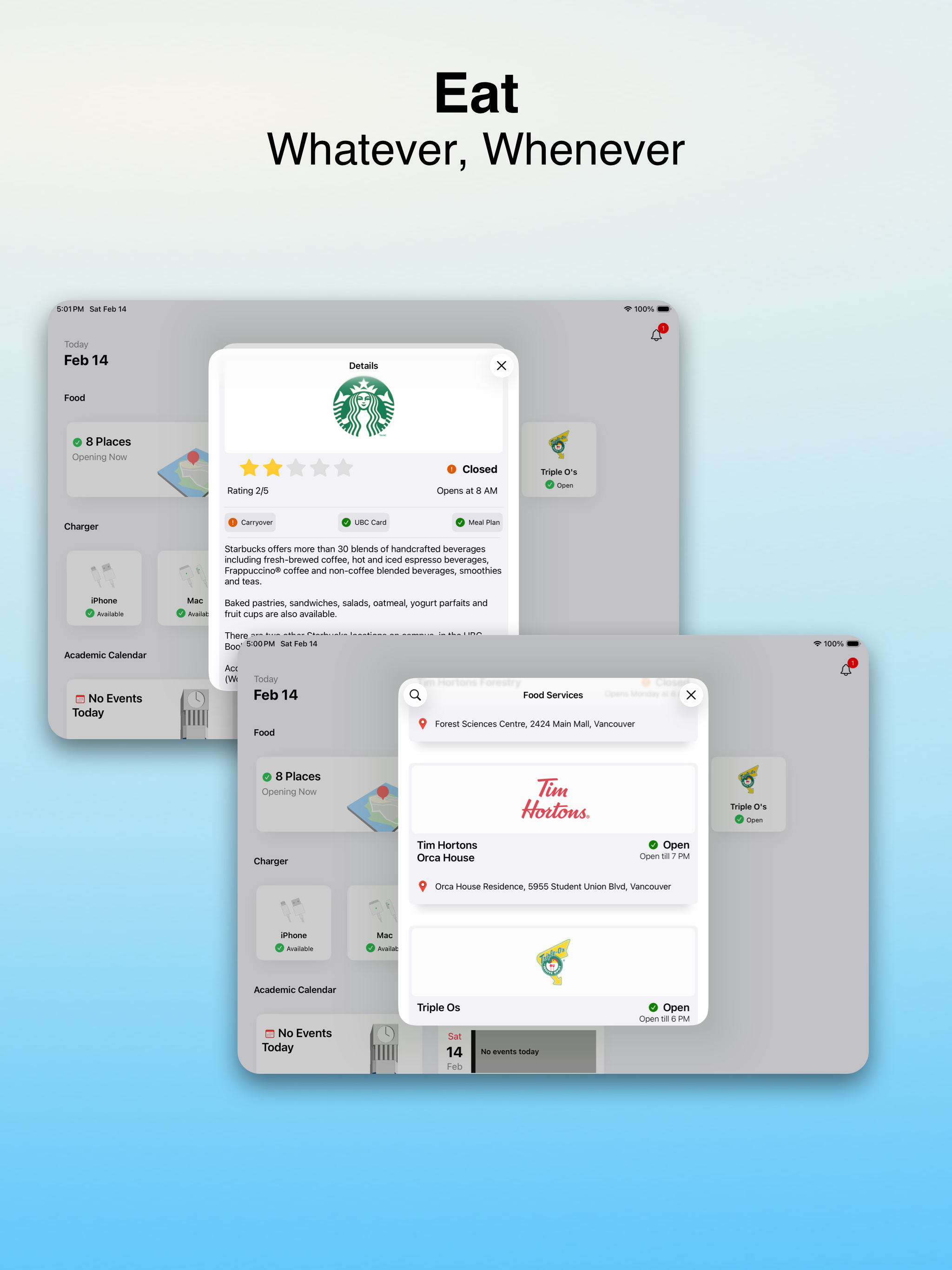myUBC - made for UBC students