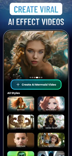 AI Mermaid Effect: Videfix screenshot 2