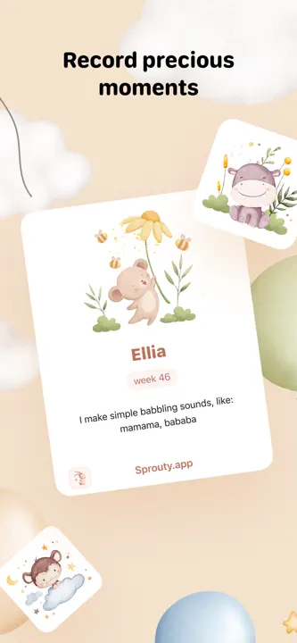 Baby Milestone Tracker Sprouty: Screenshot 8 von 9