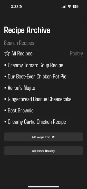RecipeArchive screenshot 1