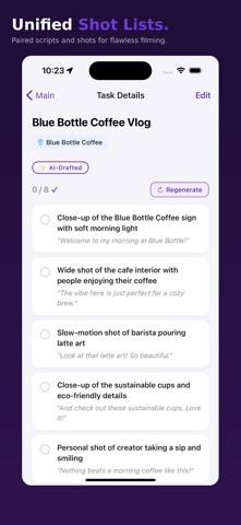 SimplistUGC: Shot List Planner Screenshot 1 of 6