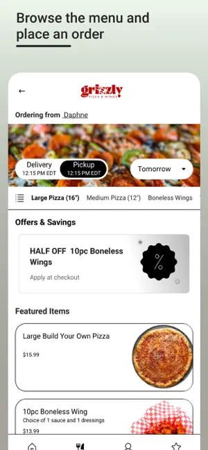 Grizzly Pizza & Wings screenshot 2