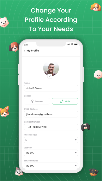 Fox-Dog-walking Provider Screenshot