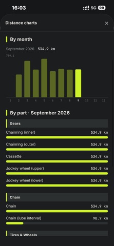 Distance - Bike Parts Tracker screenshot 3