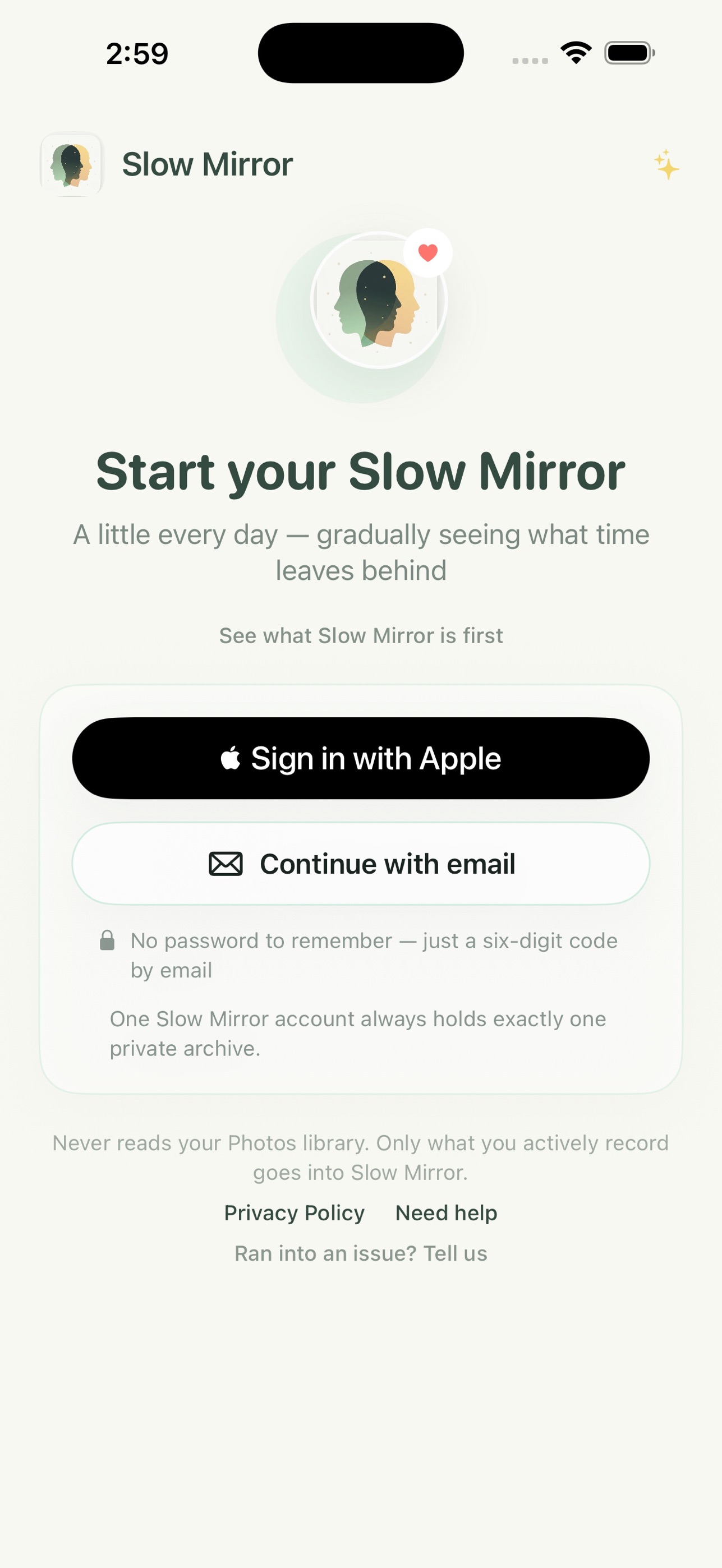 Screenshot 1 of Slow Mirror: Time Talks Slowly
