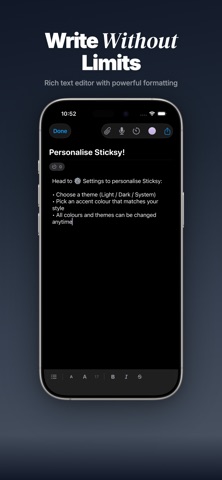 Sticksy - Notepad iPhone screenshot