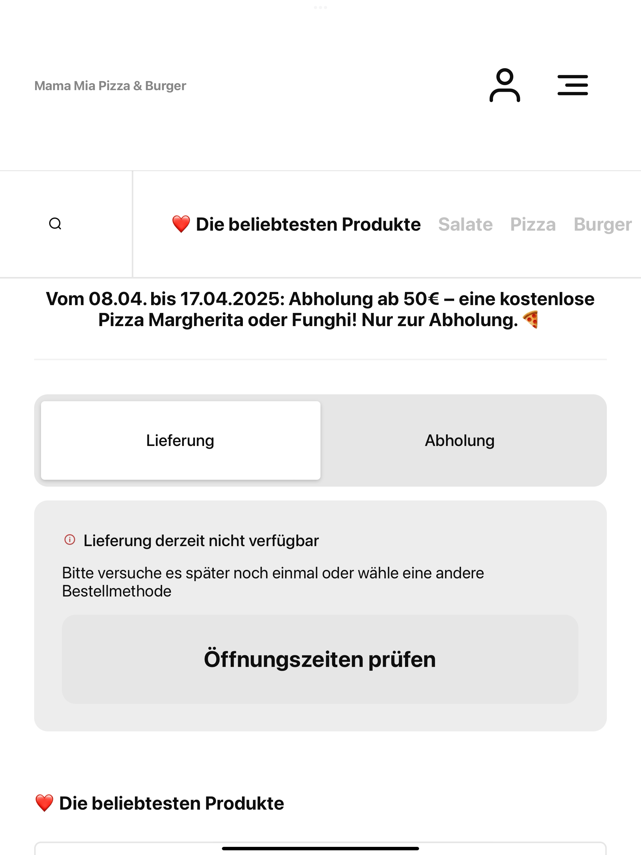 Mama Mia Pizza & Burger