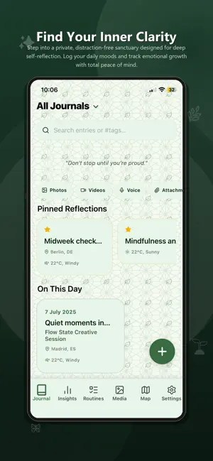 Euthy Journal: AI Diary & Mood screenshot 1