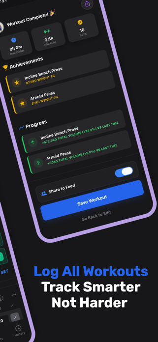 RepLog: Gym Workout Tracker Screenshot 2 of 9
