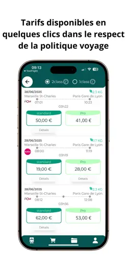 Captura de pantalla de Portail Entreprises en iPhone 2
