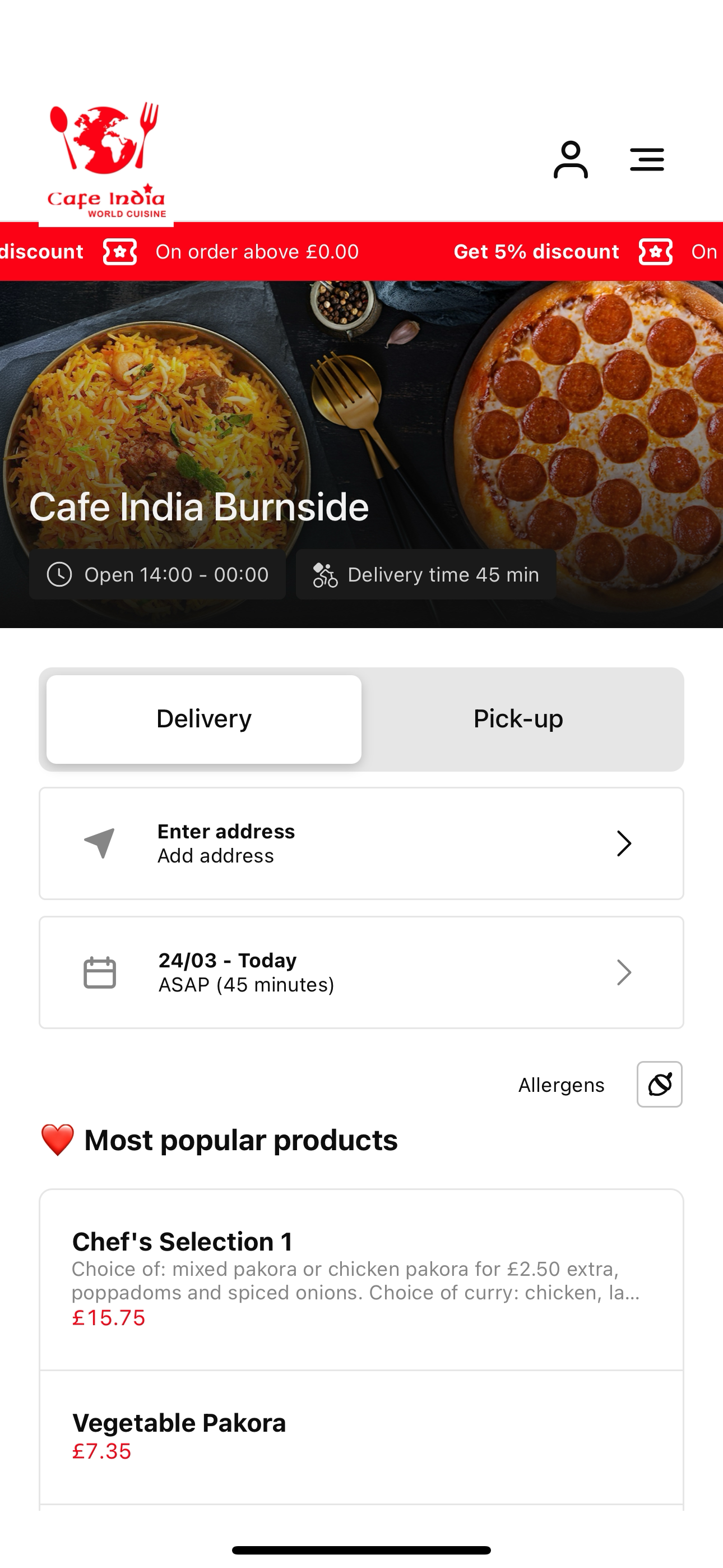 Cafe India Burnside UK