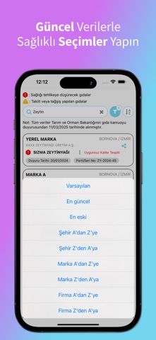 Gıda Güvenliği: Taklit-Tağşiş iPhone screenshot 4