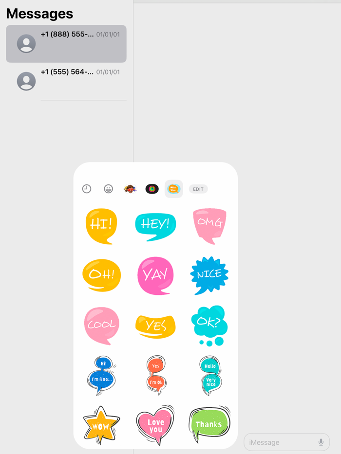 Talking Bubble Stickers