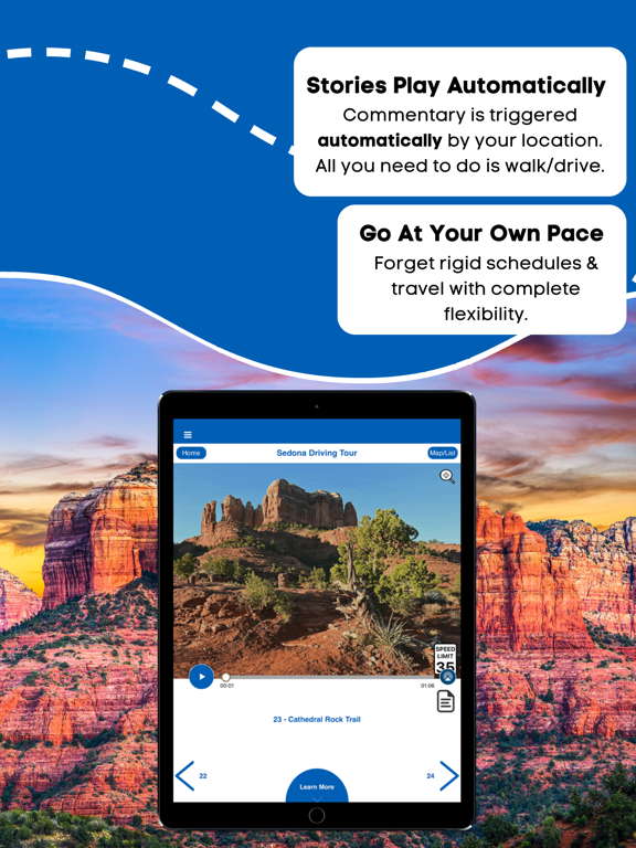 Sedona GPS: Scenic Audio Guide iPad screenshot 3 - Travel app