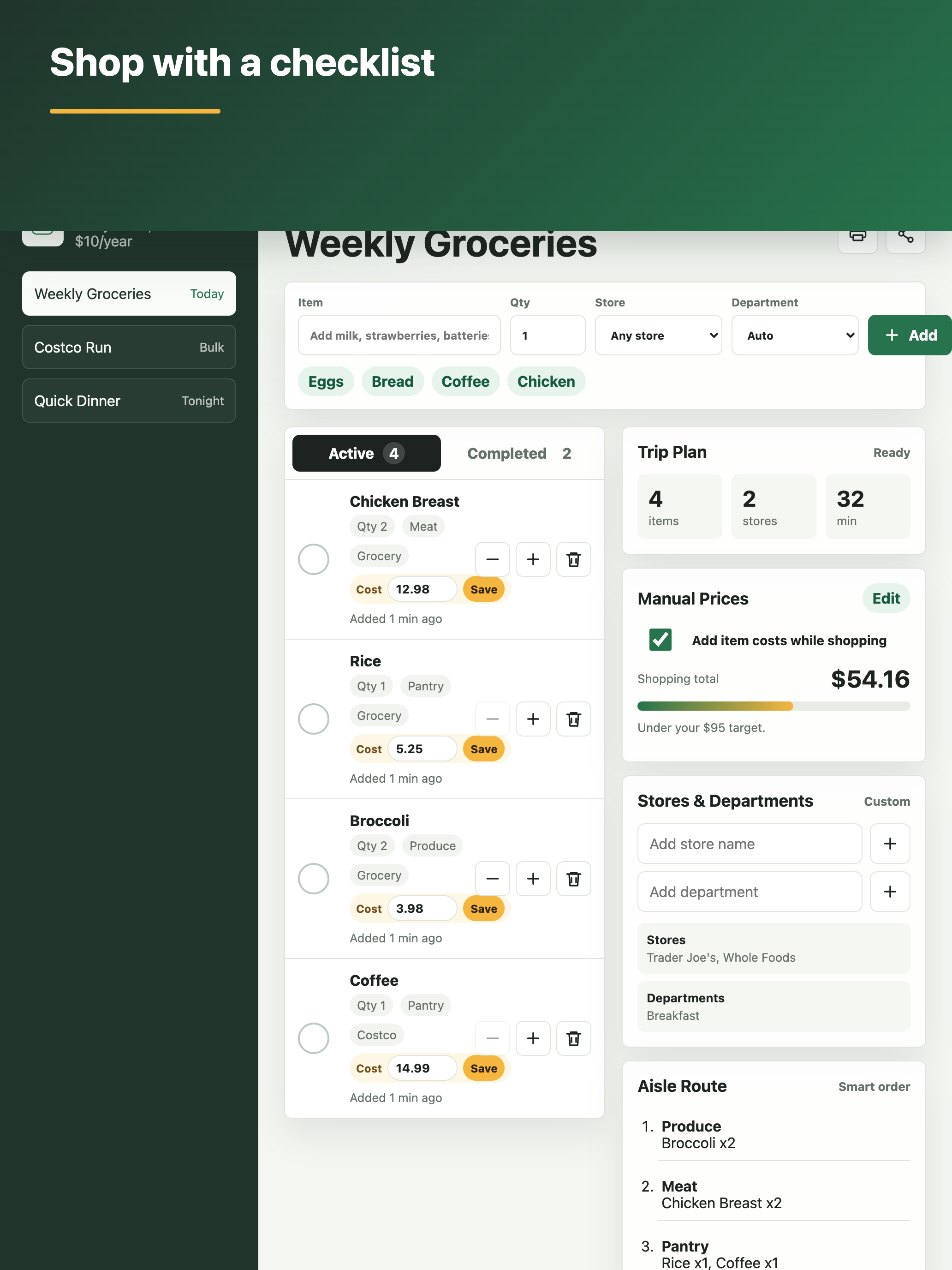 CartPlan Shopping List screenshot 14