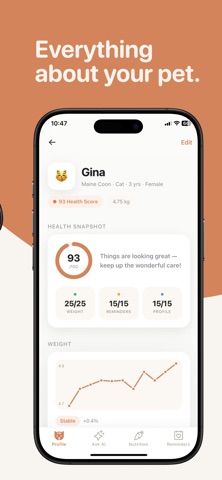 Dog & Cat Care Tracker - Petal screenshot