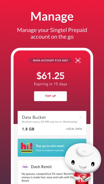 Singtel Prepaid hi!App