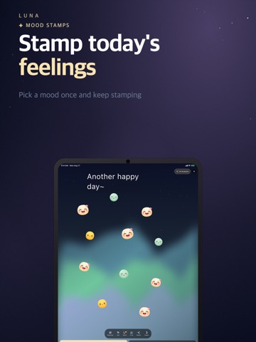 Luna: Mood Tracker & Journal iPad screenshot
