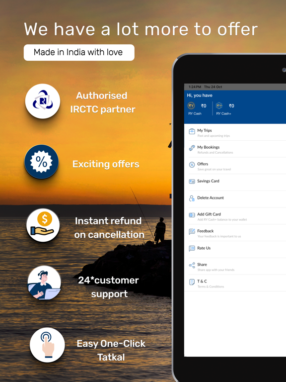 Train Ticket App : RailYatri iPad screenshot 7 - Travel app