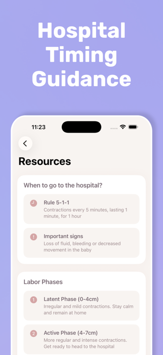 Contraction Timer: Pregnancy Screenshot 5 of 6