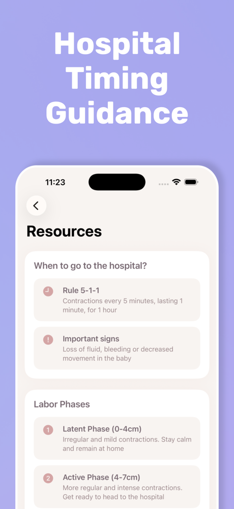 Labour Timer: Contraction App+ screenshot 5