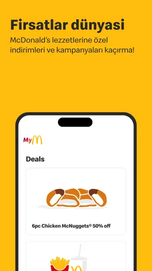 McDonald's iPhone Ekran Görüntüsü 3