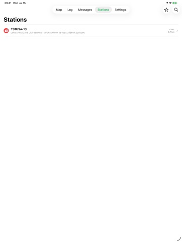 APRSSwift iPad screenshot