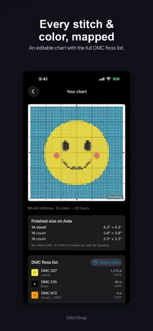 StitchSnap: Cross Stitch Chart screenshot 2