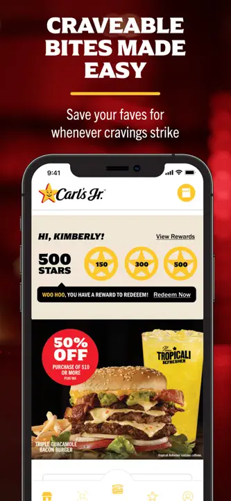 Carl's Jr. Mobile Orderingのスクリーンショット（1/5）