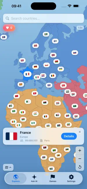 List of Countries - Maps screenshot 1