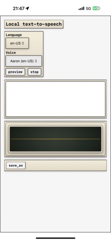 Local text-to-speech Screenshot 1 of 3