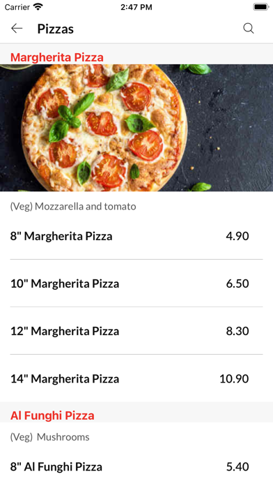 Mangal Smash Burgers Pizzas. Screenshot