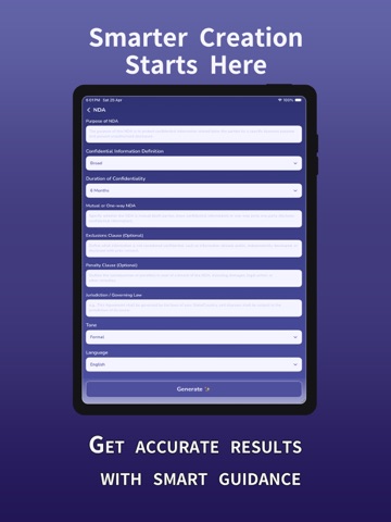 AI Legal Help & Advisor iPad screenshot