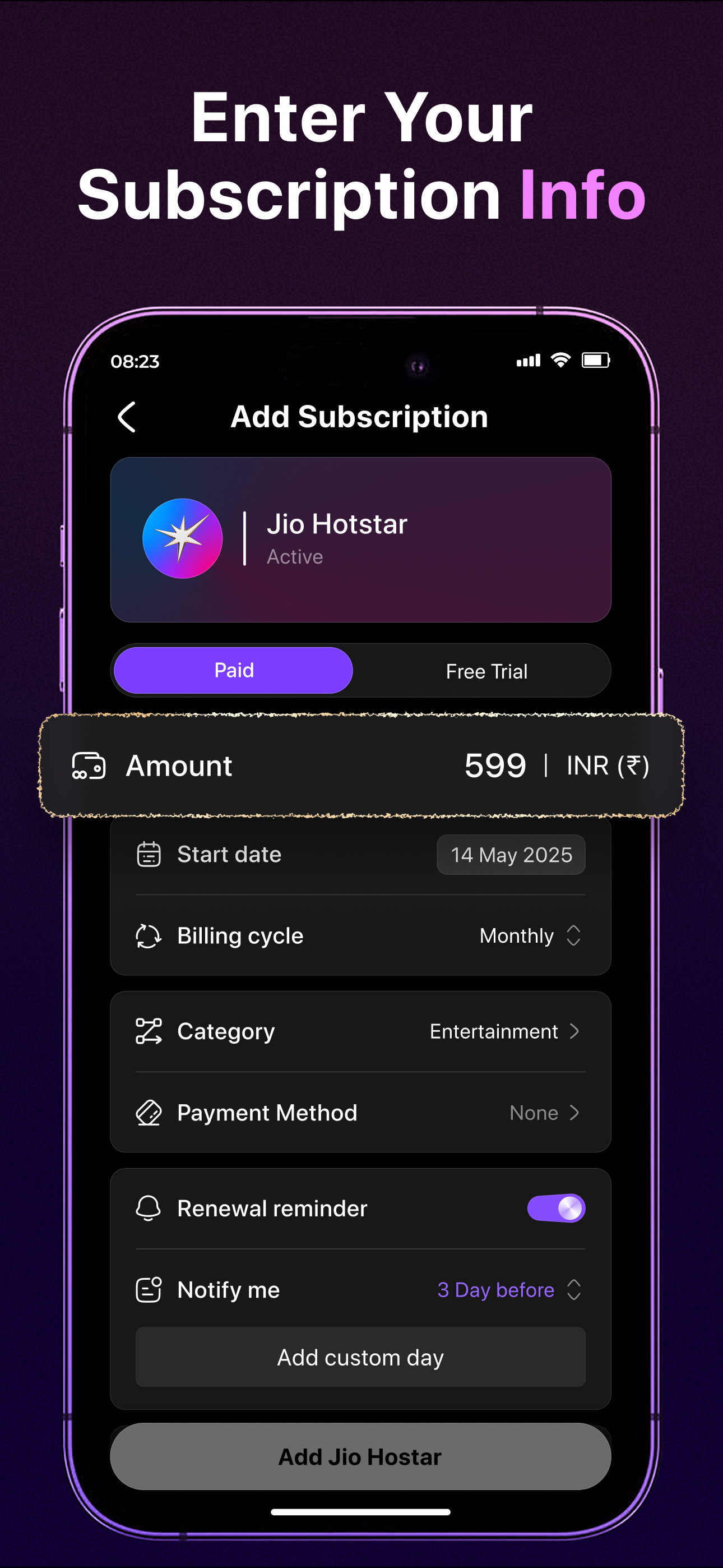 Subscription Manager: SubFix screenshot 3