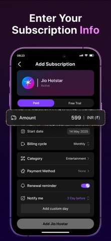 Subscription Manager: SubFix screenshot