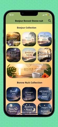 Bonjour Bonsoir Bonne nuit iPhone screenshot