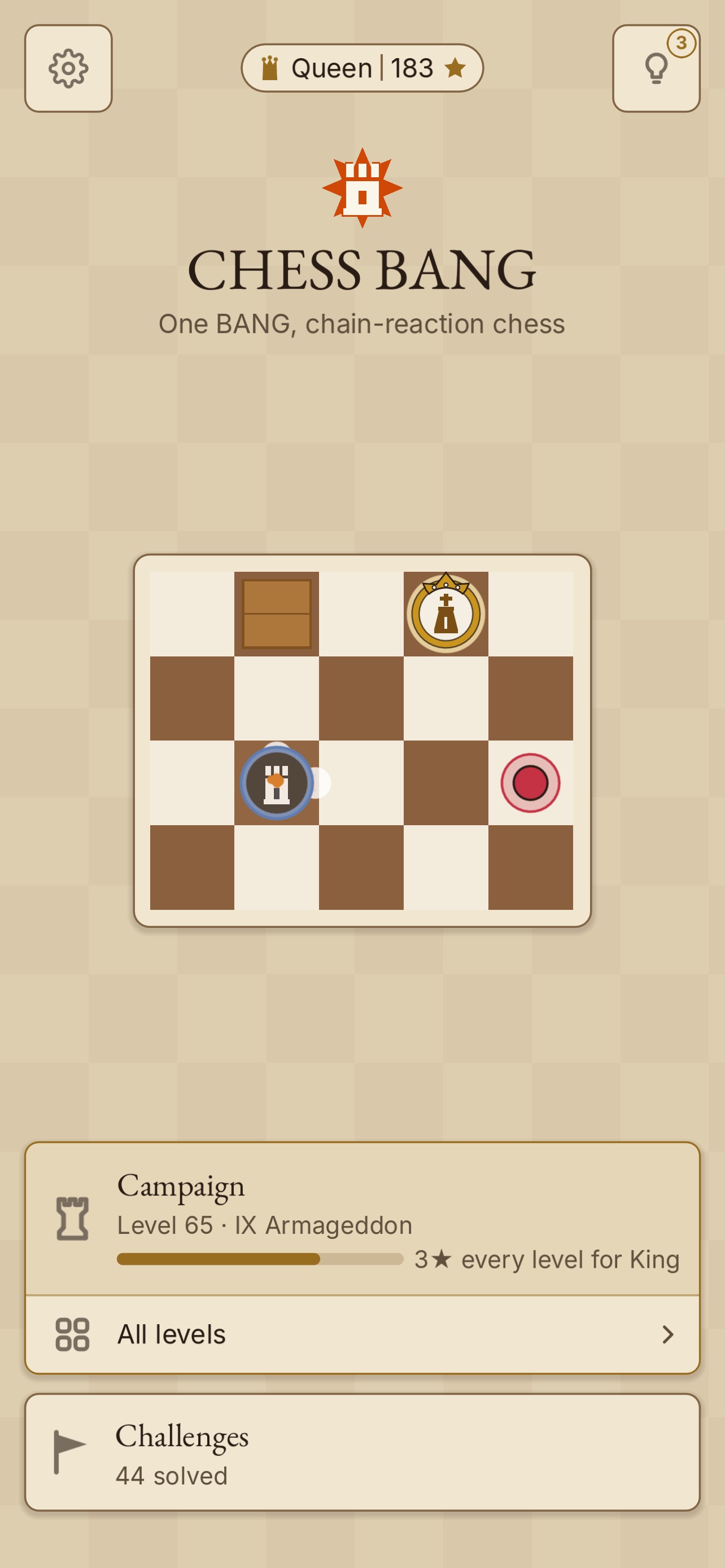 Screenshot 1 of Chess Bang: Bomb Puzzle