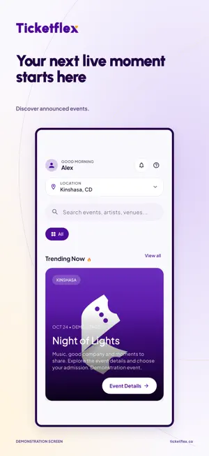 Ticketflex: Tickets & Events screenshot 2