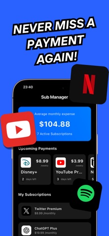 Subscription Tracker: Suby screenshot