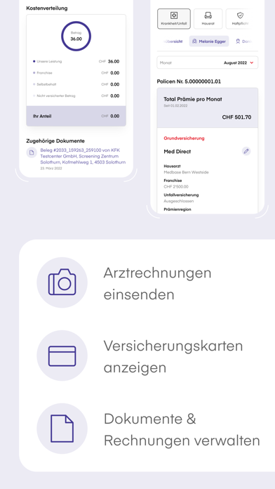 Visana-App iPhone screenshot 3 - Health & Fitness app