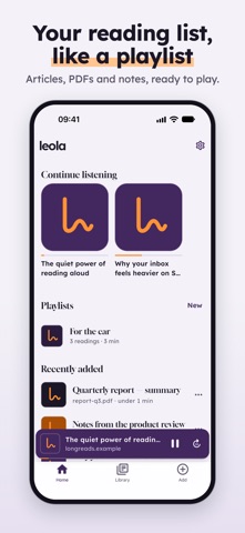 Leola: Read Aloud screenshot 1